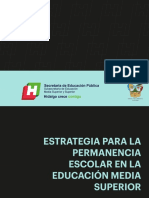 Estrategia para La Permanencia Escolar en La Educación Media Superior