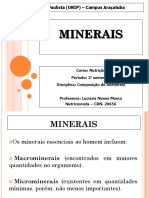 AULA Macrominerais e Microminerais