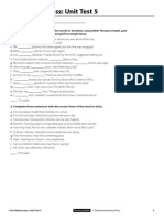 Firstmasterclass TB Unit Test 5 A4