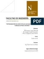 INFORME y Modelo de Cargador Frontal