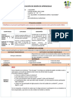 5° Sesión de Aprendizaje