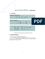 Poisson Brackets: 1 Last Time Hamiltonian Mechanics H (P, Q, T) P Q L (Q, Q, T)