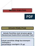 Metode Penelitian Acak Tersamar Ganda Randomized Double Blind Controlled Trial