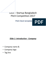 Startup Bangladesh Competition Pitch Deck V1