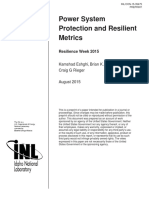 Power System Protection and Resilient Metrics: Resilience Week 2015