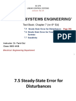 Lecture 19 Steady-State Error For Nonunity Feedback Systems