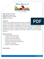 Projeto Quem Sou Eu para Educação Infantil em PDF