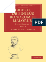 Johan Nicolai Madvig, Marcus Tullius Cicero - Cicero, de Finibus Bonorum Et Malorum - Libri Quinque (2010, Cambridge University Press)