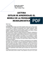 Estilos de Aprendizaje Neurolinguistico