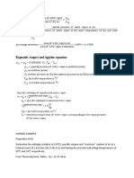 Formulas in Cooling Tower