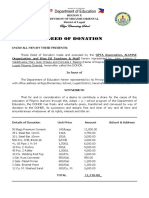 Deed of Donation For Brigada Eskwela