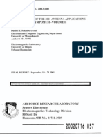 Proceedings of The 2001 Antenna Applications Symposium Volume 2 AFRL SN HS TR 2002 002