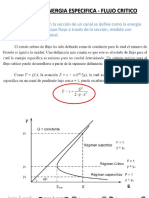 Energía Especifica y Regimen Crítico PDF