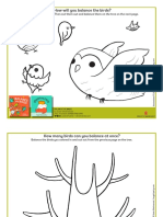 Balance The Birds Coloring Sheets