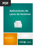 Aplicaciones de Casos de Factoreo PDF