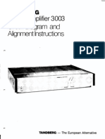 Tandberg TPA-3003 Service Manual