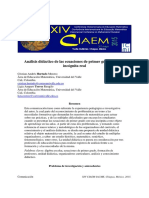 (2015) Hurtado y Torres - Análisis Didáctico de Las Ecuaciones de Primer Grado Con Una Incógnita Real