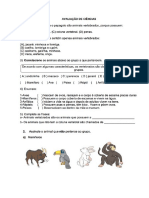 Avaliacao Ciencias 3o Ano Fundamental