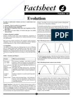 Bio Factsheet: Evolution