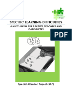 Booklet On Learning Difficulties