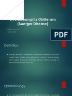 Thromboangiitis Obliterans (Buerger Disease)