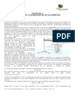 Practica No. 3 Calorimetría 5to. CCLL