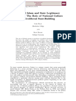 Political Islam and State Legitimacy in Turkey: The Role of National Culture in Neoliberal State-Building