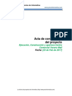 Acta de Constitucion Del Proyecto