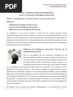 La Inteligencia Emocional. Qué Es, Por Qué y para Qué.