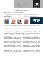 Appraisal of Reliable Skin Friction Variation in A Bored Pile PDF