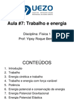 YRB FISICA - Aula-7 Trabalho e Energia. E Exercícios