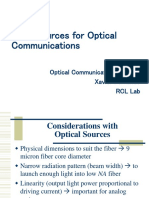 Light Sources For Optical Communications: Optical Communication Systems Xavier Fernando RCL Lab