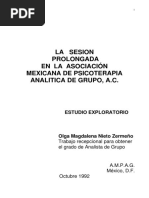 Nieto, Olga. Sesión Prolongada en AMPAG