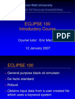 Eclipse 100 Introductory Course: Course Tutor: Eric Mackay 12 January 2007