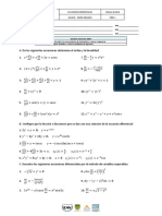 Taller 1. Variables Separables. Factor Integrante