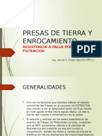 Presas de Tierra y Enrocamiento Resistencia A La Falla Por Filtración