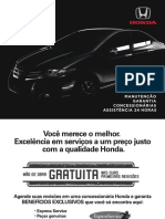 City 2013 - Manual de Manutenção e Garantia