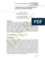 Parameter Identification and Modelling of Separately Excited DC Motor