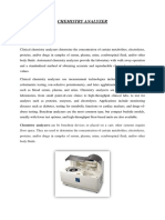 Chemistry Analyzer: Chemistry Analyzers Can Be Benchtop Devices or Placed On A Cart Other Systems Require