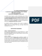 Reglamento - Junta de Propietarios Casa de Campo