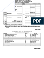 Provisional Time Table - PGDM (2009-11) - V (For 5-8 Oct 2010)