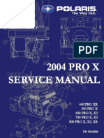 2004 Polaris 800 Pro X SNOWMOBILE Service Repair Manual PDF