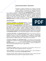 Modelo de Contrato de Franquicia