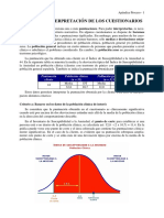 Punto de Corte Interpretación de Los Cuestionarios