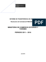 Informe Transferencia Gestion