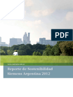 Reporte Sostenibilidad Siemens SA 2012