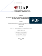 Informe de Estudio de Suelos de Mecanica de Suelos Aplicados A Cimentacion y Vias de Transporte