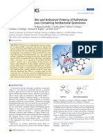 Physicochemical Studies and Anticancer Potency of Ruthenium η - p-Cymene Complexes Containing Antibacterial Quinolones