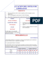 Autoevaluación Del Estilo de Liderazgo