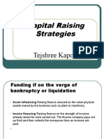 Capital Raising Strategies: Tejshree Kapoor